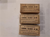 Ammo. M1 carbine 30 cal. - sold by the box of 50