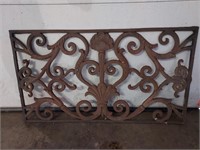 Architectural salvage - ornate cast iron grate