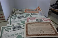 LARGE LOT RR STOCK CERTIFICATES READ BELOW