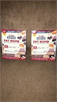 2-12 COUNT BOXES OF SLIMFAST KETO FAT BOMBS