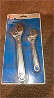 TOOL CHOICE 2 PIECE ADJUSTABLE WRENCH SET