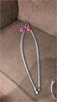 2-24” STAINLESS STEEL FAUCET CONNECTORS 3/8” COMP