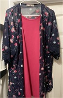 Wall Flower Size M Dress with Cardigan