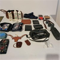 Various leather items