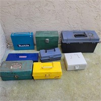 Various Tool / tackle / file boxes