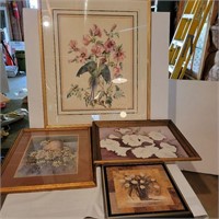 Flower framed pictures