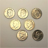 1972 Eisenhower Dollars &  Bicentennial