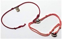 Me & Ro Rope Bracelets with Sterling Charms