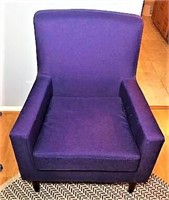 Purple Upholstered Easy Chair
