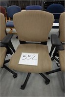 1 Tan Rolling Office Chair