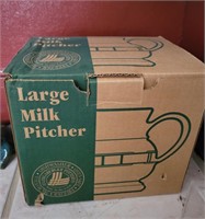 Longaberger large milk pitcher.