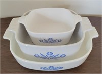 Corning ware dishes.