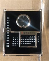 DESK CALENDAR AND  CLOCK