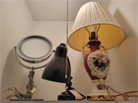 Lamps and Mirror.