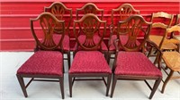 Set of Six Mahogany Shield Back Chairs