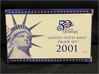 2001 UNITED STATES MINT PROOF SET - 50 STATE