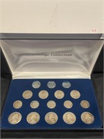 WORLD WAR 2 COINAGE COLLECTION - 17 COINS TOTAL