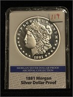 1881 MORGAN SILVER DOLLAR PROOF AMERICAN MINT