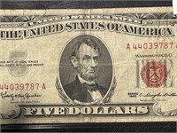 1963 $5 RED NOTE
