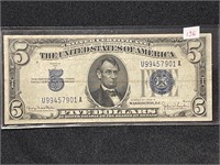 1934 D $5 SILVER CERTIFICATE