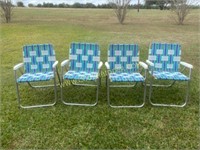 Retro Lawn Chair Set