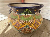 Colorful Glazed Outdoor Planter Pot