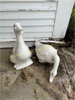 Pair of porcelain ducks
