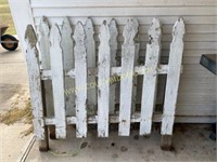 Piece of white picket fence #1