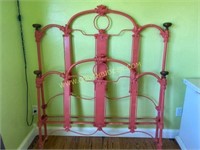 Pink Cast Iron Bed