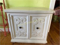 Chippy White Paint TV Stand