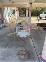 Rustic metal birdcage