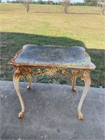 Cast iron side table