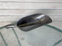 Antique metal feed scoop