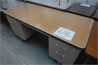1 Metal Desk (60" x 30")