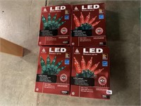 4 BOXES LED LIGHTS: 2 RED/ 2 GREEN