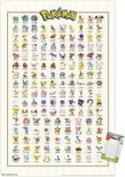 Trends International Pokemon Kanto Grid Wall