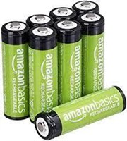 AA Rechargeable Batteries (8-Pack) Pre-charged -