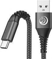 USB C Cable Aioneus [2-Pack 6ft Black] Fast Type C