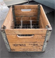 Vintage Bowman Dairy Crate