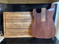 (2) Wooden Cutting Boards