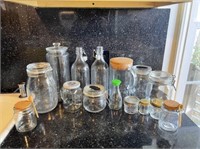 (15pc) Glass Container Lot