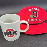 Ohio State Buckeye's Hat and Coffee Mug