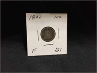 1842 Seated Dime