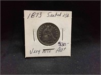 1873 Seated Quarter