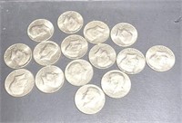 15 1975-1976  Kennedy Half Dollars