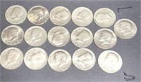 16 1972 Kennedy Half Dollars