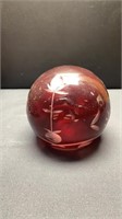 Cut D Clear Ruby Paperweight