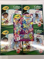 Lot of (5) Coloring & Sticker Books