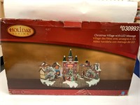 Holiday Living Christmas Village w/ LED Message