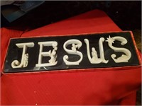 Jesus Nativity in Words Decor, NEW